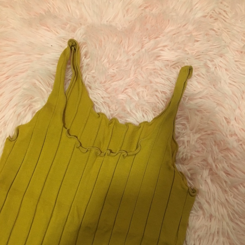 Mustard cami: crop top